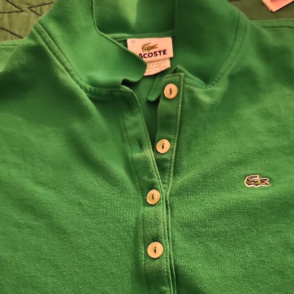 Women Lacoste Classic Green Polo